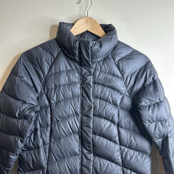 The North Face Long 600 Down Insulated Jacket Womens Black Small Parka Outdoor - Picture 2 of 16
